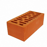 Кирпич облицовочный, "Горох" пустотелый полуторный